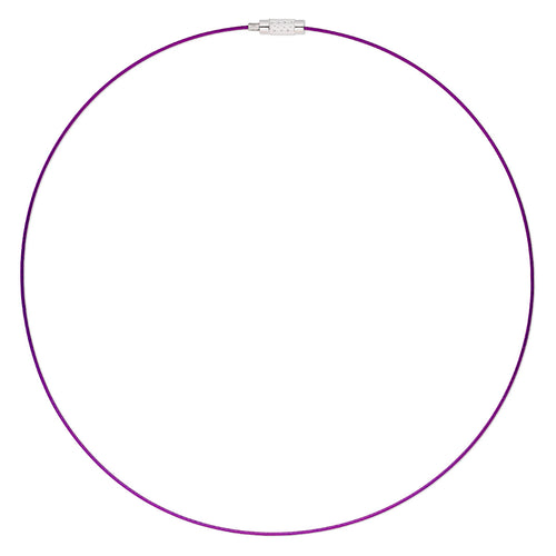 Purple Wire Necklace