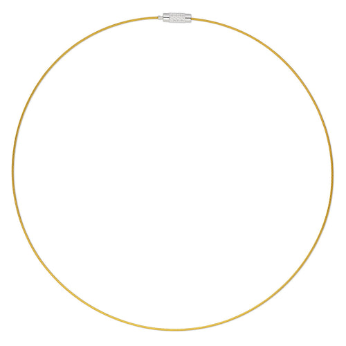 Yellow Topaz Wire Necklace