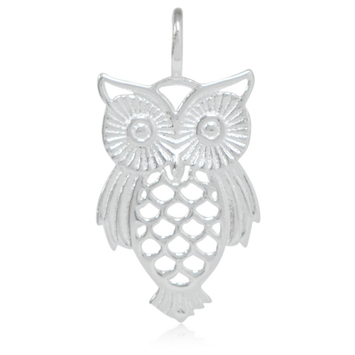 8032 | Sterling Silver Pendant - Owl