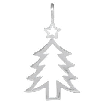 8037 | Sterling Silver Pendant - Christmas Tree