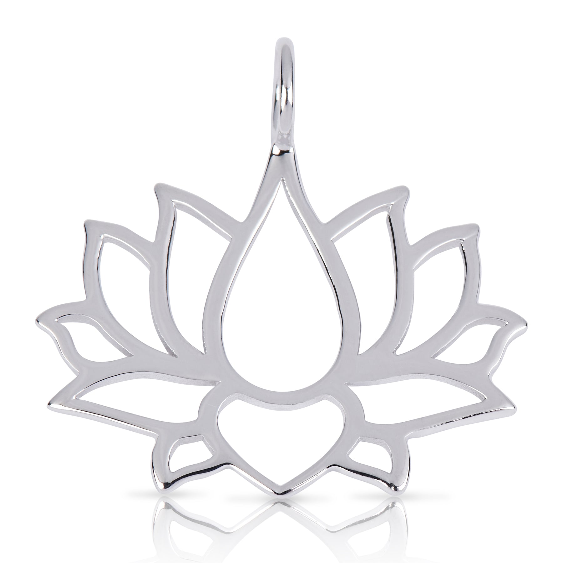 Flower Of Life Lotus Stainless Steel Charms Necklace Pendant - Temu