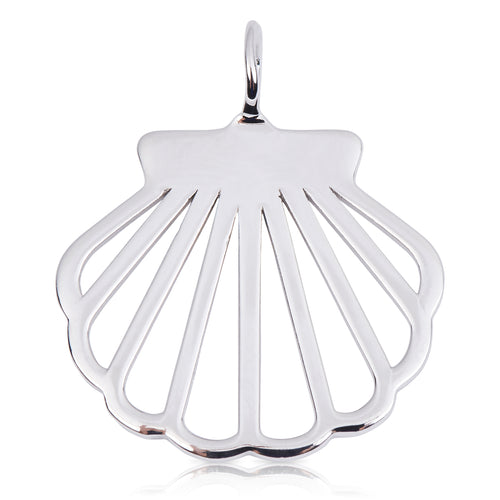 8090 | Sterling Silver Pendant – Clam Shell