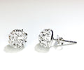 CB4008 l HD Crystal Ball Stud Earrings - Clear Crystal (April)