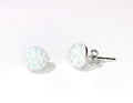 CB4025 l HD Crystal Ball Stud Earrings - White Opal