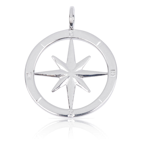 8099 | Sterling Silver Pendant – Compass